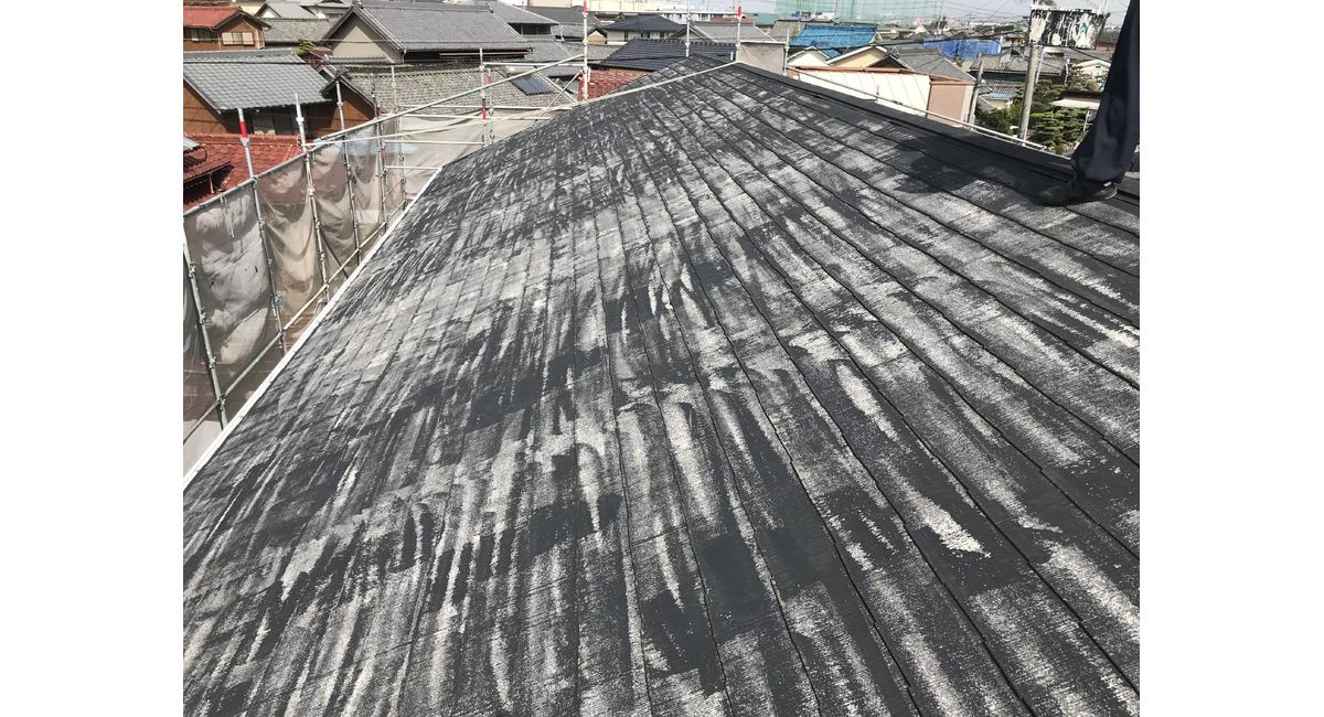 屋根洗浄後
